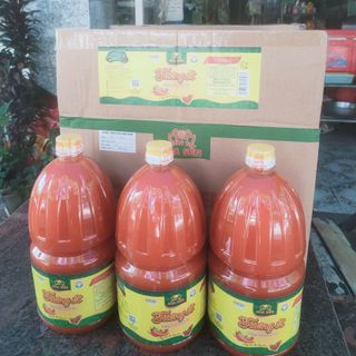 Thùng 6 Bình Tương Ớt Đặc Biệt 2kg Siêu Cay Tương Việt Hoa Sen