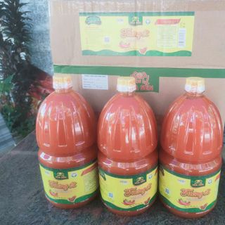 Thùng 6 Bình Tương Ớt Đặc Biệt 2kg Siêu Cay Tương Việt Hoa Sen