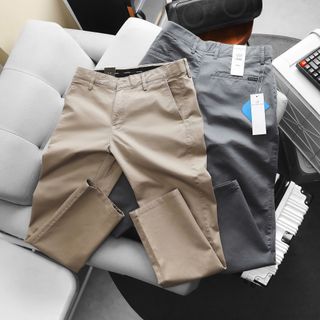 Quần dài kaki nam. Kaki co giản- dày mịn  Form :suông nhẹ (29 ố 18cm)