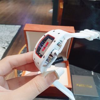 SĂN SALE ĐỒNG HỒ NỮ TRUNG CẤP RITRARD MILLER DÂY CAO SU TRẮNG