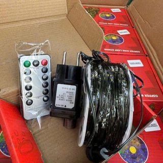 DÂY ĐÈN LED RỄ CÂY 50M 1500 LED MÀU VÀNG REMOTE ĐIỀU KHIỂN