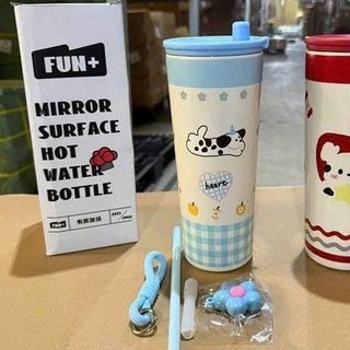 Cốc giữ nhiệt hình thú kèm charm hoa 710ml