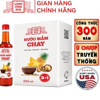 NƯỚC MẮM CHAY 3 TRONG 1 525ML - LÀNG CHÀI XƯA
