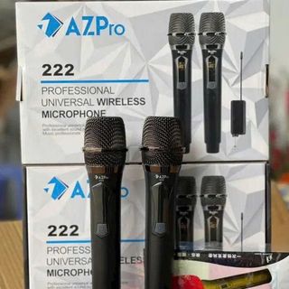 BỘ 2 MIC KARAOKE KHÔNG DÂY ĐA NĂNG AZPRO AZ-222
