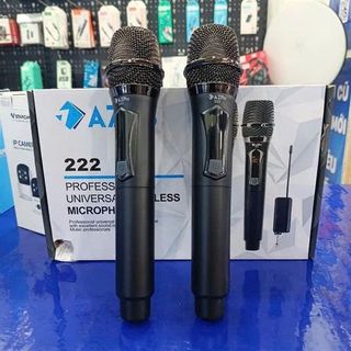 BỘ 2 MIC KARAOKE KHÔNG DÂY ĐA NĂNG AZPRO AZ-222