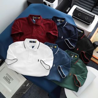 Áo thun nam. logo thêu sắc nét, tem tag full   chất thun cotton cá sấu cao cấp, vải ngoại nhập siêu xịn, sờ là thích