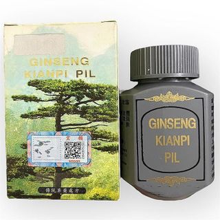 Viên uống tăng cân Ginseng Lin-Zi Gejie Pil ( Nhân sâm linh chi tắc kè đại bổ hoàn ) - Hộp gồm 30 viên - Mã số 2123