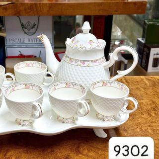 Bộ Ấm Chén, Bình Cốc Kèm Khay 9302 (THÙNG 8B)