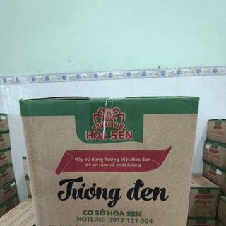 Tương Đen 700g ( 1 thùng 12 chai) Tương Việt Hoa Sen