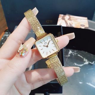 SĂN SALE ĐỒNG HỒ NỮ THỜI TRANG DANIEL W LƯỚI MẶT VUÔNG XI