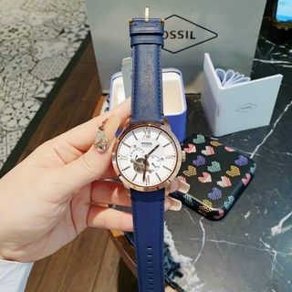 ĐỒNG HỒ NAM CAO CẤP POSSIL  MÁY CƠ DA XANH FULLBOX