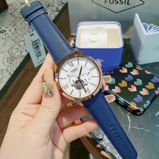 ĐỒNG HỒ NAM CAO CẤP POSSIL  MÁY CƠ DA XANH FULLBOX