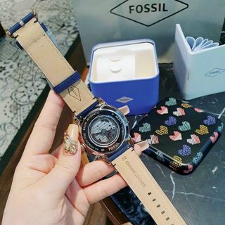 ĐỒNG HỒ NAM CAO CẤP POSSIL  MÁY CƠ DA XANH FULLBOX