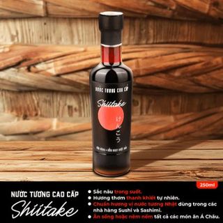 NƯỚC TƯƠNG CAO CẤP SHIITAKE CHAI THUỶ TINH 250ML - LÀNG CHÀI XƯA