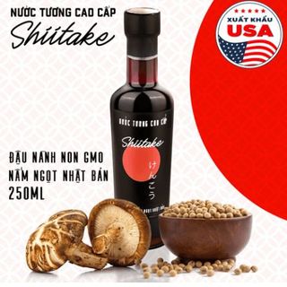NƯỚC TƯƠNG CAO CẤP SHIITAKE CHAI THUỶ TINH 250ML - LÀNG CHÀI XƯA