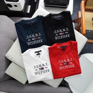 Áo thun nam. Chất 100% COTTON chính phẩm co giản 4 chiều xịn sò dày dặn mịn mát, mẫu thêu BASIC