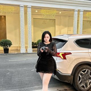 Đầm vải ren 2 lớp big Size 60kg - 80kg