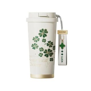 Ly giữ nhiệt họa tiết cỏ bốn lá GERM GE-23AW-B76