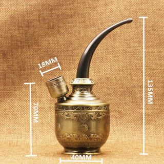 Tẩu Lọc Thuốc Lọc Khói Cực Kì Tốt- tẩu hút điêu khắc màu đồng cao cấp sang trọng, quà tặng đẳng cấp giá sỉ - giá sỉ