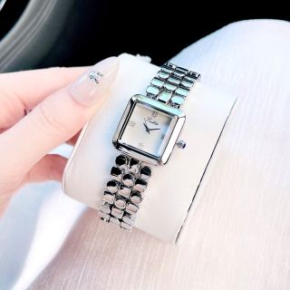 ĐỒNG HỒ NỮ CHÍNH HÃNG SCOTTE DÂY THÉP BI BẠC MẶT VUÔNG XÀ CỪ FULLBOX