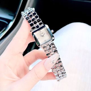 ĐỒNG HỒ NỮ CHÍNH HÃNG SCOTTE DÂY THÉP BI BẠC MẶT VUÔNG XÀ CỪ FULLBOX