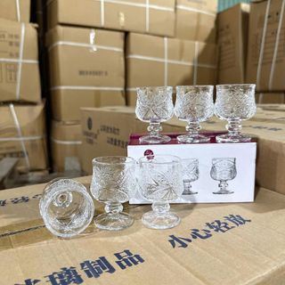 LY RƯỢU TÂY THUỶ TINH F132A