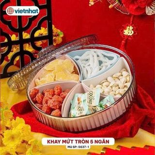 KHAY MỨT TRÒN 5 NGĂN HOKORI 5637-1