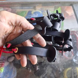 Dây cột gà bao chất lượng (dây to - móc , khớp inox) bịt chân 100% da bò dầy