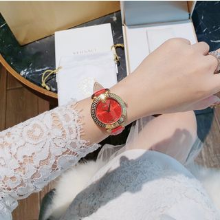 SĂN SALE ĐỒNG HỒ NỮ CAO CẤP VERSEC DÂY DA MẶT TRÒN