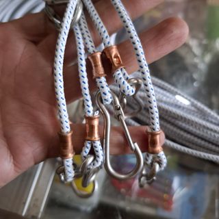 Dây cột gà TRE + NÒI điều sài được , giá rẻ , cao cấp , móc khớp inox , chất liệu da bò , dây dài 1 mét 8