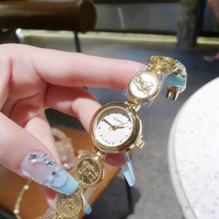 SĂN KHO ĐỒNG HỒ NỮ THỜI TRANG BUBBERI DÂY VÀNG LOGO