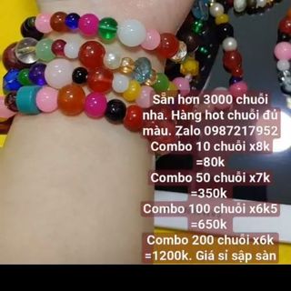 Vòng tay phong thủy nhiều màu sắc