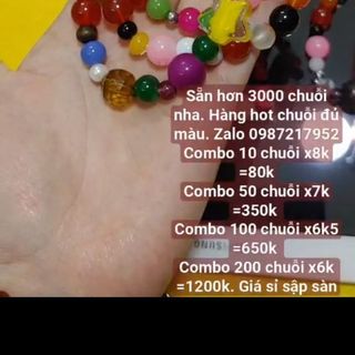 Vòng tay phong thủy nhiều màu sắc