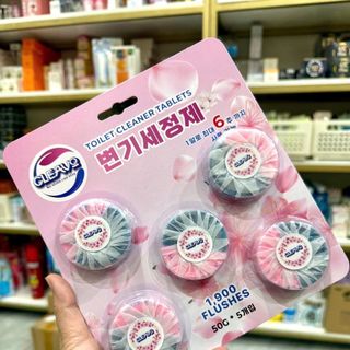 Set 5 viên thả bồn cầu Cleavo Hàn Quốc