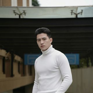 Áo len nam cổ lọ kẻ tăm hàng kĩ dày dặn lên dáng chuẩn đẹp Hà Đinh - Đen, Trắng, Ghi - M L XL - lo-tam