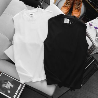 Ba lỗ nam. Chất 100% cotton dày vừa mình, vải dệt kim tổ ong đồng chất