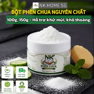Bột Phèn Chua Chưng Cất Nguyên Chất - Tinh Khiết - Khử Mùi Hiệu Quả -100g / 150g_ Thương hiệu cao cấp NK HOME SG