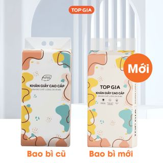Giấy vệ sinh treo tường TopGia đa sắc đa năng từ bột giấy thiên nhiên, 1280 tờ/4 lớp