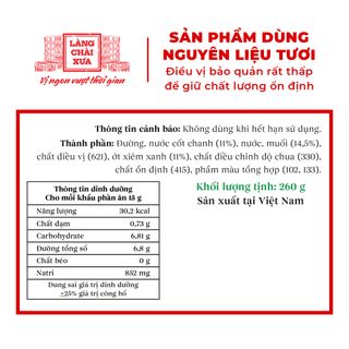 [Hủ nhựa 260g] Muối chanh ớt xiêm XANH Làng Chài Xưa - Phù hợp chấm hải sản