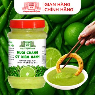 [Hủ nhựa 260g] Muối chanh ớt xiêm XANH Làng Chài Xưa - Phù hợp chấm hải sản