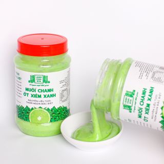 [Hủ nhựa 260g] Muối chanh ớt xiêm XANH Làng Chài Xưa - Phù hợp chấm hải sản