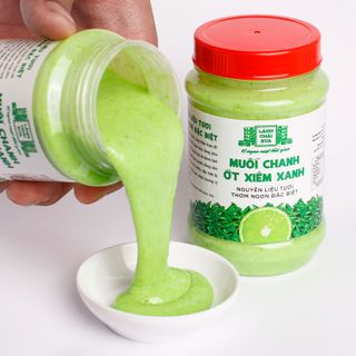 [Hủ nhựa 260g] Muối chanh ớt xiêm XANH Làng Chài Xưa - Phù hợp chấm hải sản