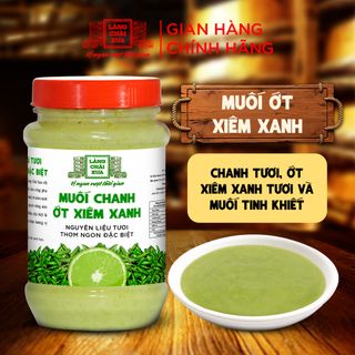 [Hủ nhựa 260g] Muối chanh ớt xiêm XANH Làng Chài Xưa - Phù hợp chấm hải sản