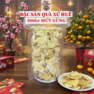 Mứt gừng Huế là sản phẩm SẠCH TỰ NHIÊN 100% AN TOÀN, sản xuất theo phương thức thủ công mang hương vị đậm đà & cay nồng của sản phẩm mứt gừng truyền thống Huế.