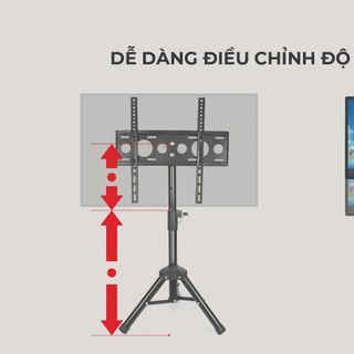 KHUNG TREO TiVi DI ĐỘNG 24-43in - TP 32 LED DÙ