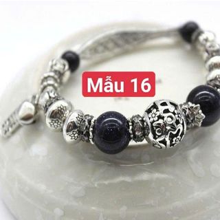 Vòng tay giá sỉ kim loại mix đá mắt mèo