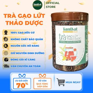 (500GR) Trà Gạo Lứt Thảo Dược Hữu Cơ Rang Chín Thơm Ngon Thanh Lọc Cơ Thể Tốt Cho Sức Khỏe