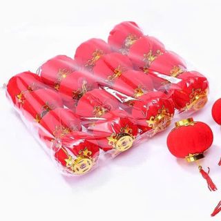 SET 16 LỒNG ĐÈN NHUNG SIZE 8CM