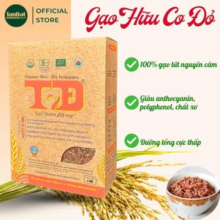 (1KG) Gạo Hữu Cơ Đỏ Hồng Ngọc Lứt Nguyên Cám Giàu Dinh Dưỡng Ít Đường Tốt Cho Tim Mạch Sức Khỏe