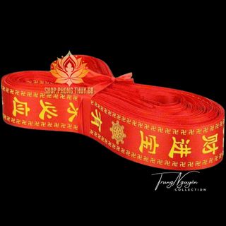 Cuộn 100 Dây Phúc Đới - Dây Ước Nguyện Bình An May Mắn Phù Hợp Trang Trí Nơi Tâm Linh Thờ Tự Chùa Chiền Đình Chất Liệu Vải giá sỉ - giá bán buôn